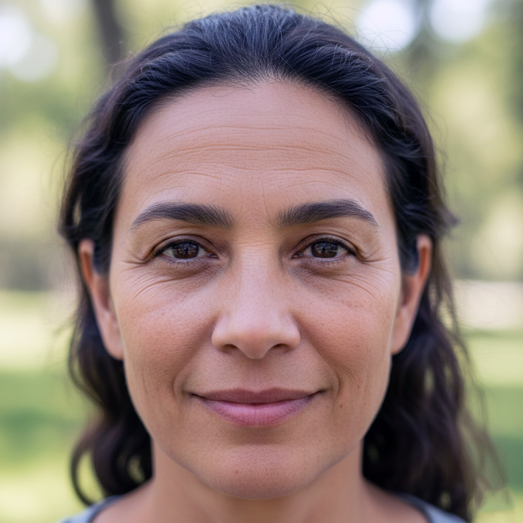 Fine lines and wrinkles forming on aging skin due to loss of collagen, elastin, and hydration